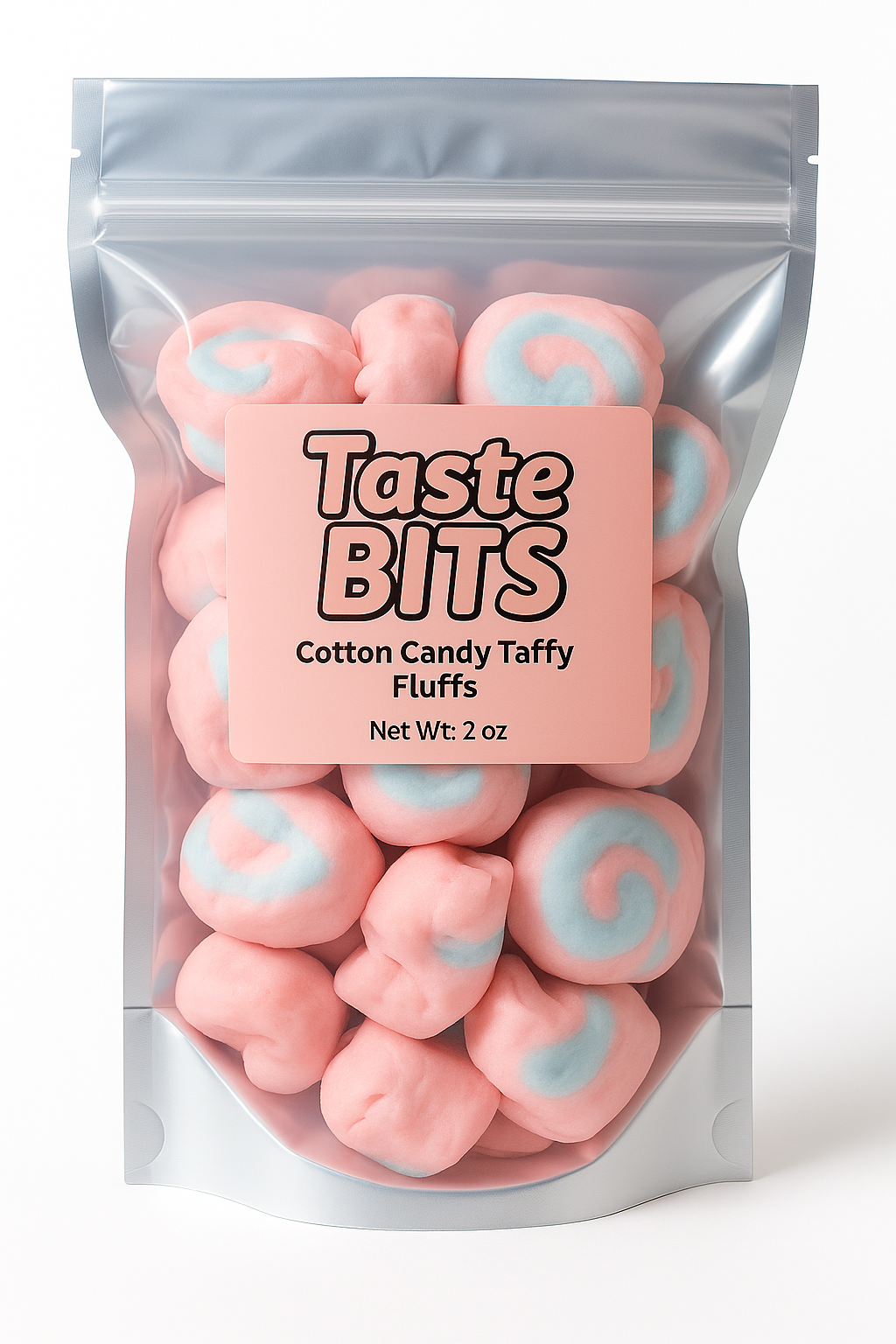 Cotton Candy Taffy Fluffs (Freeze Dried Candy)