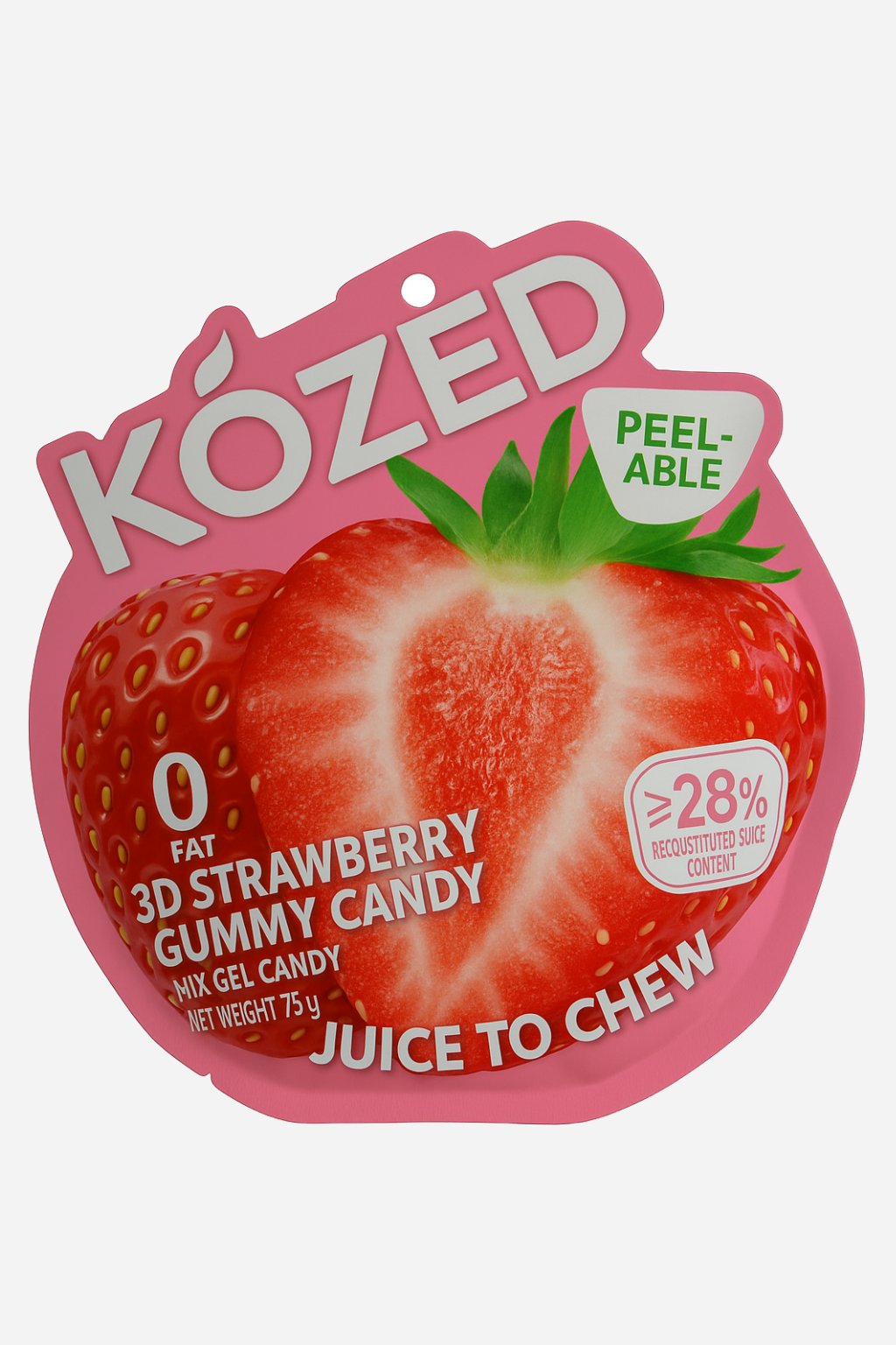 Kozed Peelable Gummy Strawberry Candy