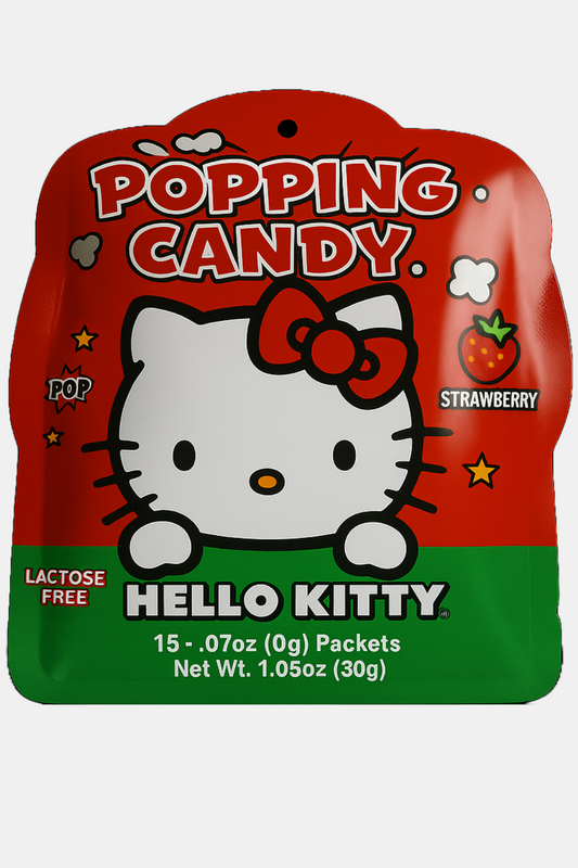 Hello Kitty Strawberry Popping Candy