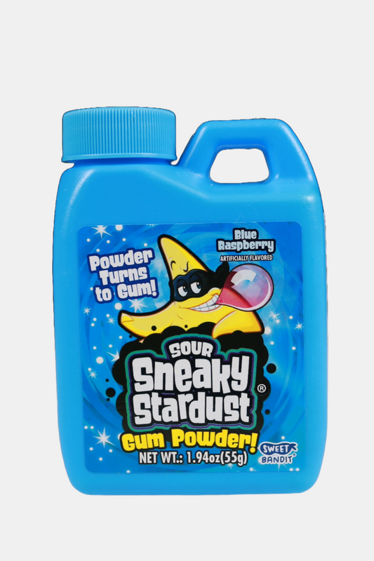 Sour Sneaky Stardust Powdered Chewing Gum- Blue Raspberry