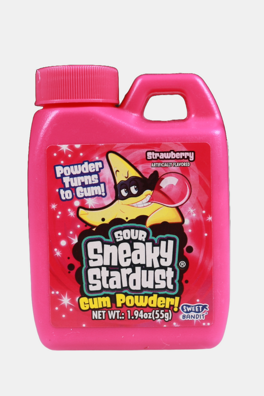 Sour Sneaky Stardust Powdered Chewing Gum- Strawberry
